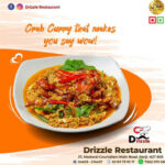 crab curry- drizzle restaurant