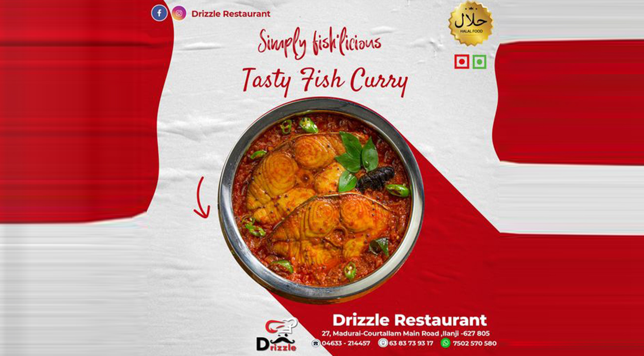 fish curry - drizzle restaurant