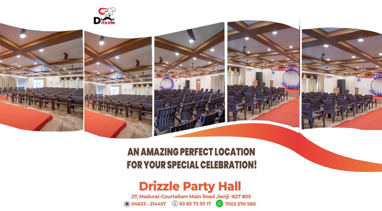 party hall- drizzle restaurant